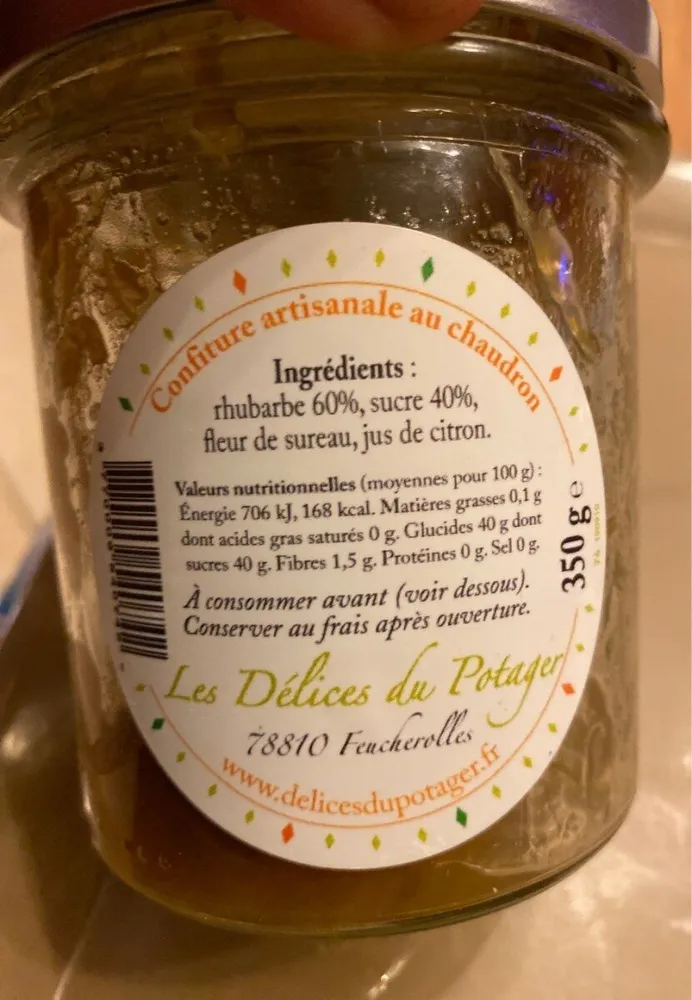Confiture de rhubarbe artisanale