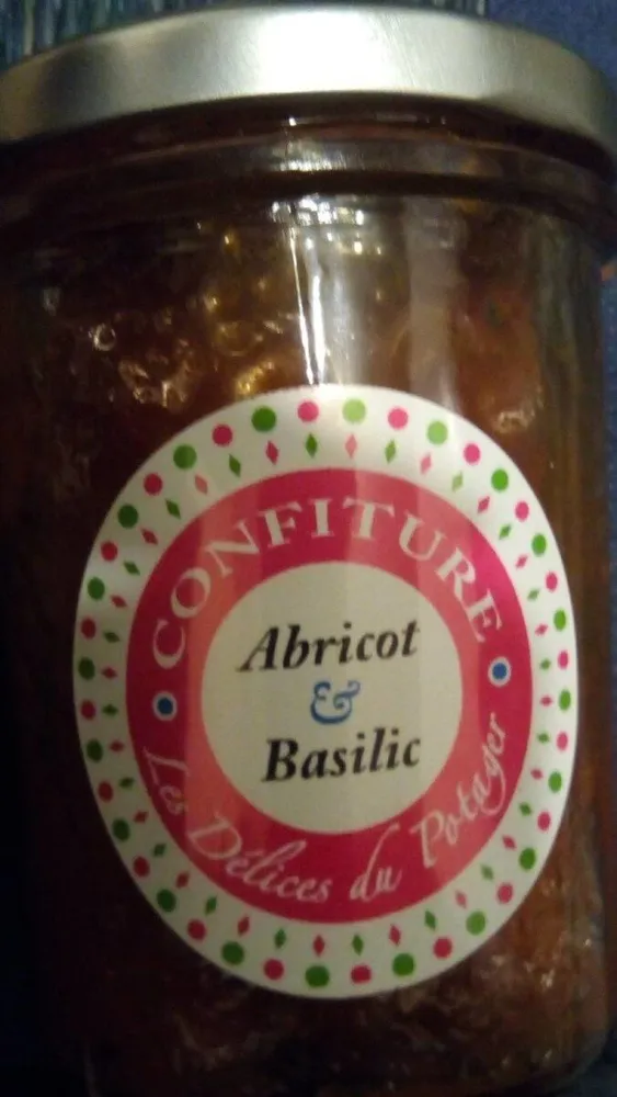Confiture abricot et basilic
