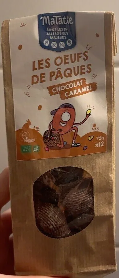 Les oeufs de Pâques Chocolat Caramel