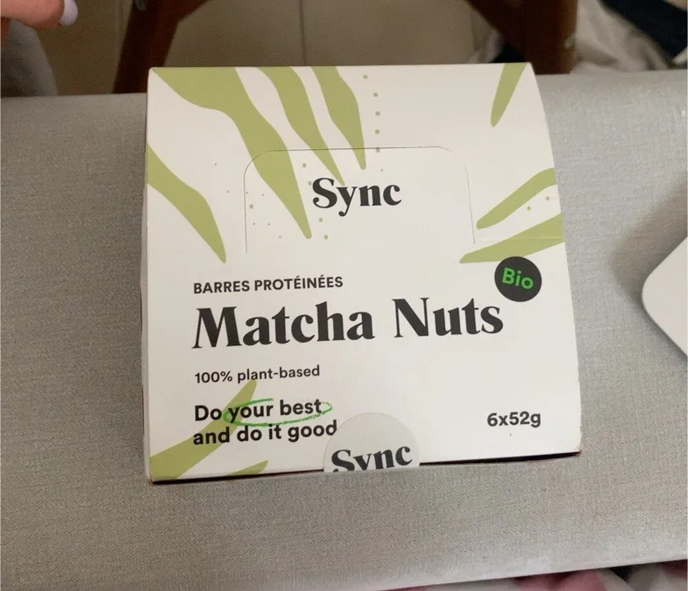 barres protéinées matcha nuts