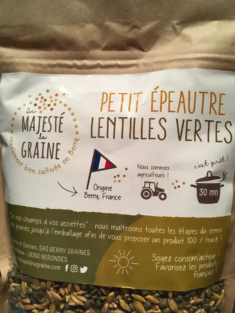 Mélange Petit épeautre et lentilles vertes