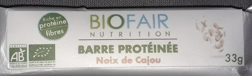 Barre protéinée à la Noix de Cajou