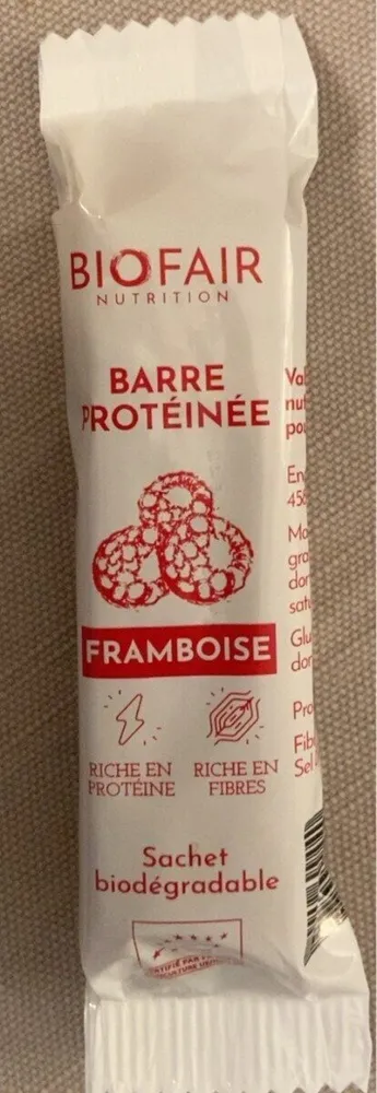 Barre protéinée framboise