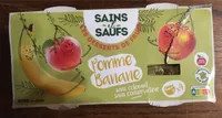 Dessert de fruit pomme banane