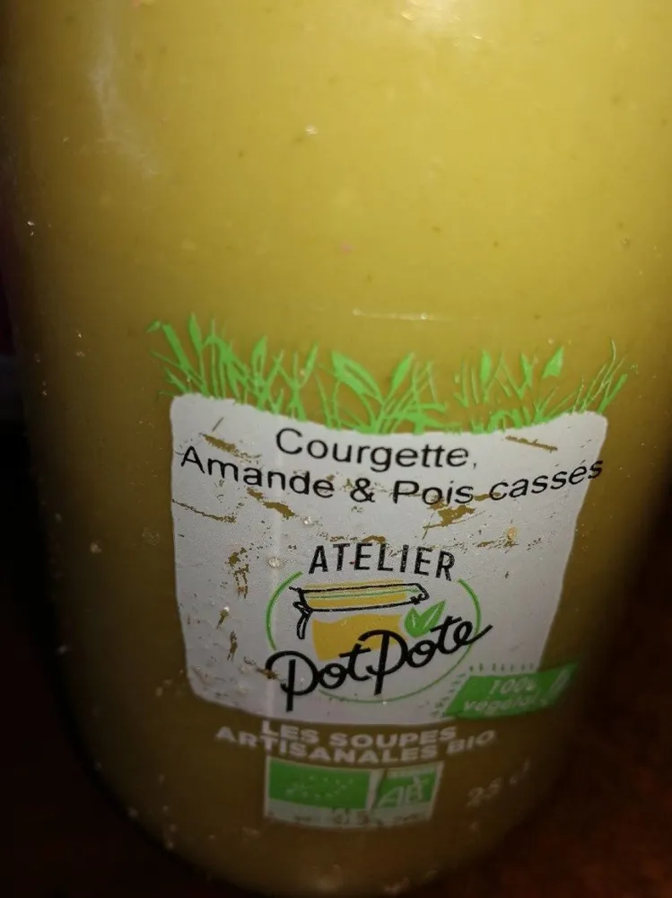 Soupe Courgettes, Amandes & Pois Cassés