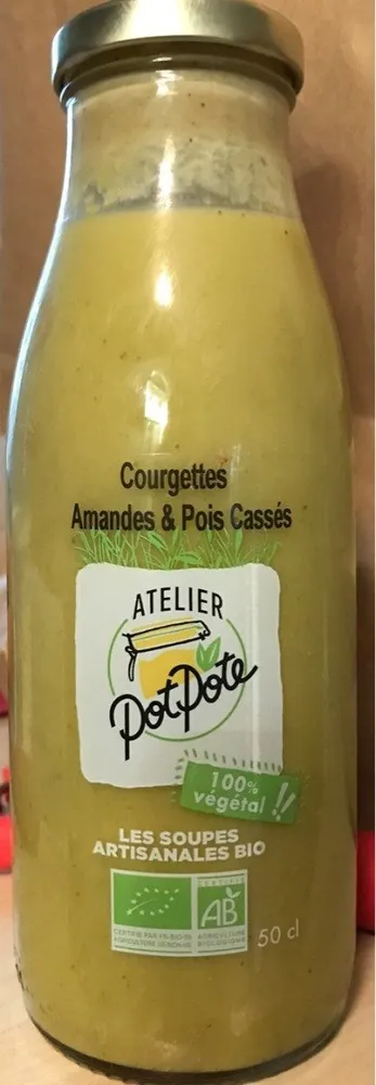 Soupe Courgettes, Amandes & Pois Cassés