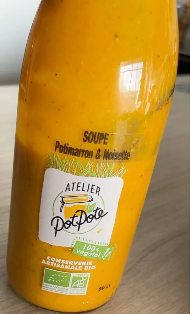 Soupe potimarron noisettes