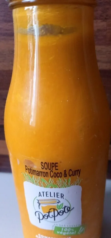 Soupe potimarron carottes et curry