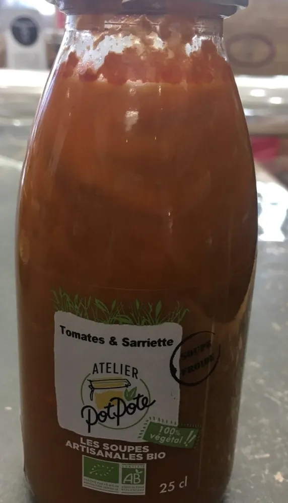 Soupe tomate sarriette