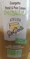 Soupe artisanal BIO Courgette Persil & Pois Cassés
