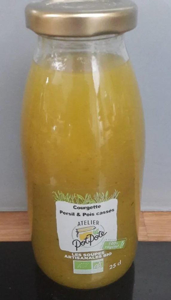 Soupe Courgette et Pois cassés
