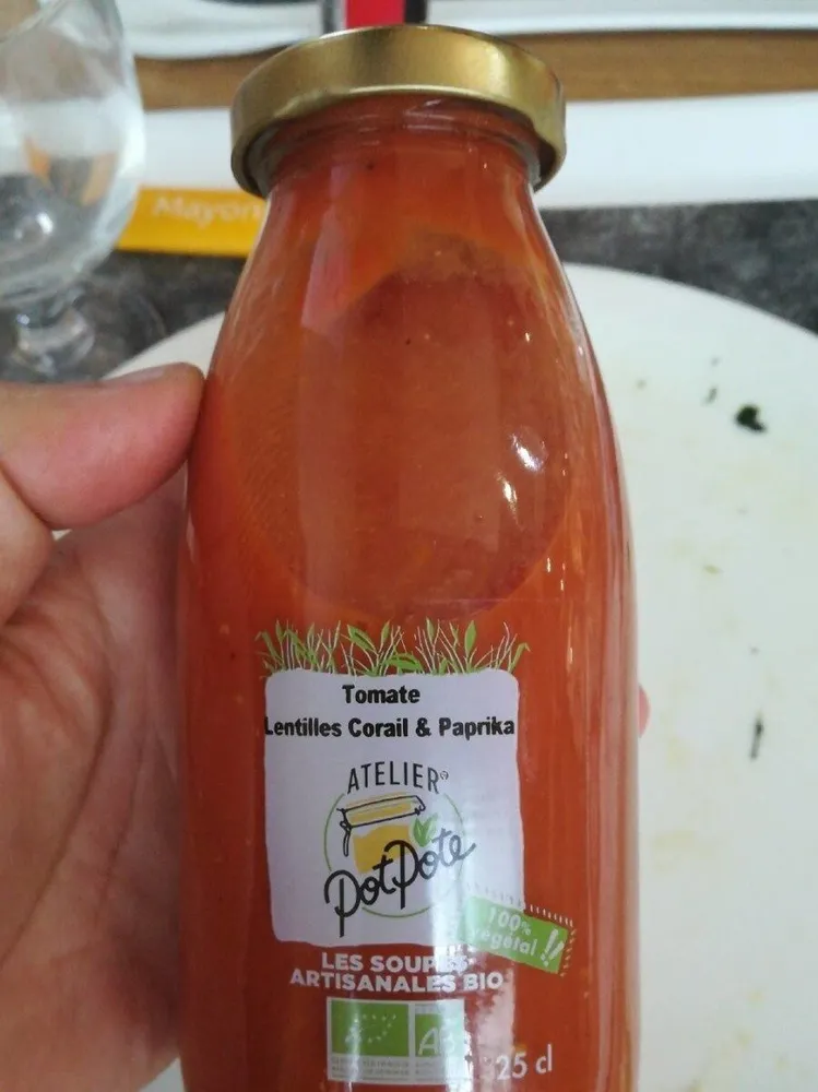 Soupe Tomates et Lentilles Corail