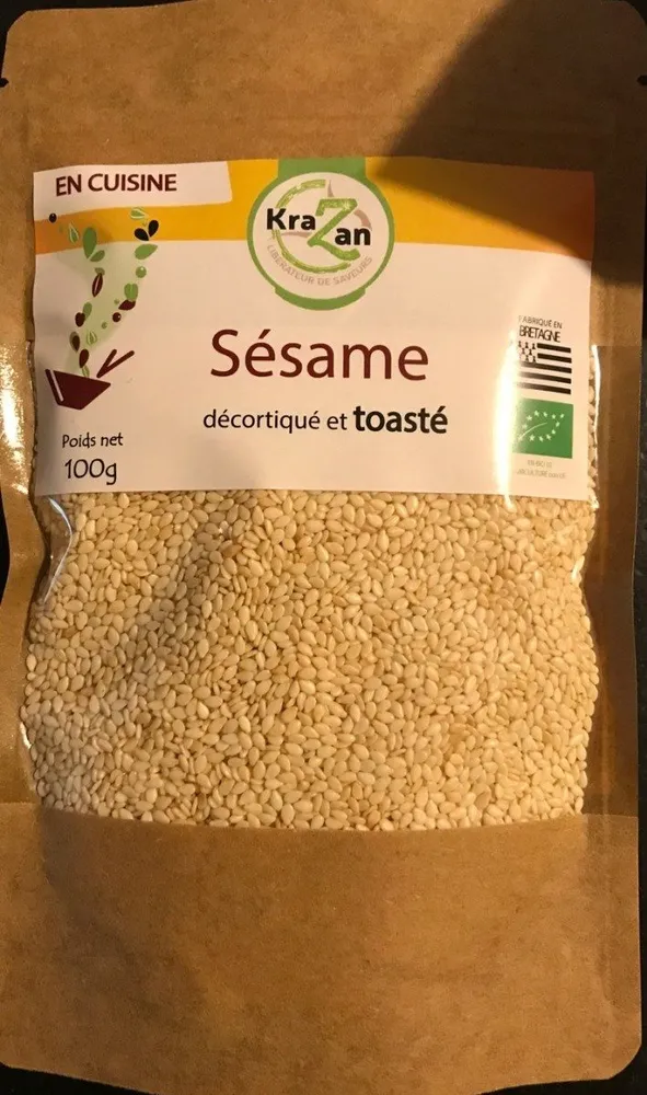 Sésame decortiqué et toasté