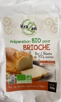 Préparation bio pour brioche
