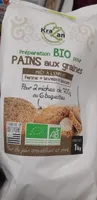Préparation bio aux pains aux graines