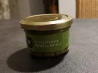 Pulpe d'olive verte au basilic