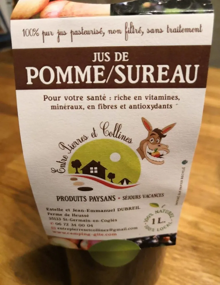 Jus de Pomme et Sureau