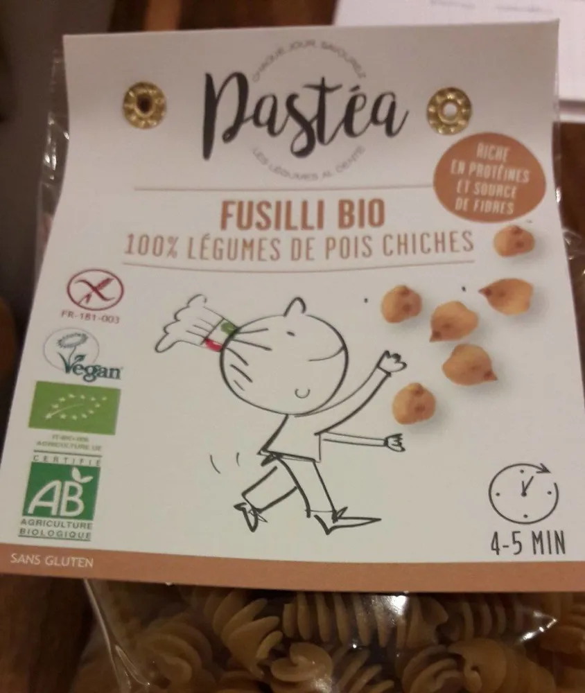 Fusilli bio de pois chiches