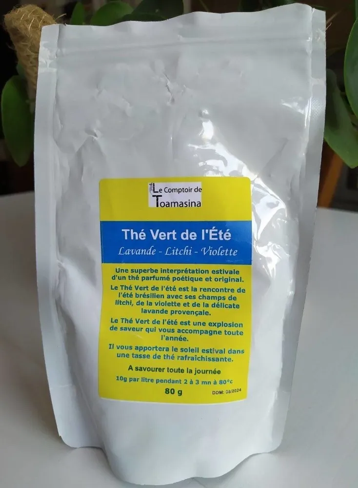 Thé vert de l'été Lavande-Litchi-Violette
