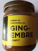 Crème dr châtaignes au gingembre confit