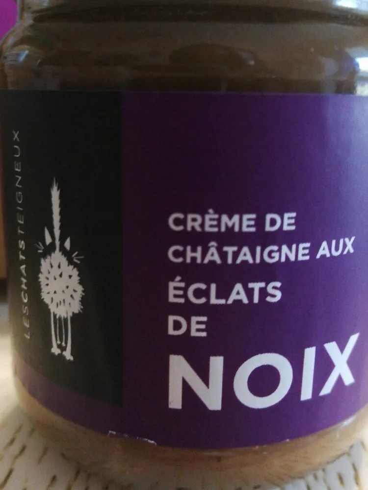 Crème de châtaigne aux éclats de noix