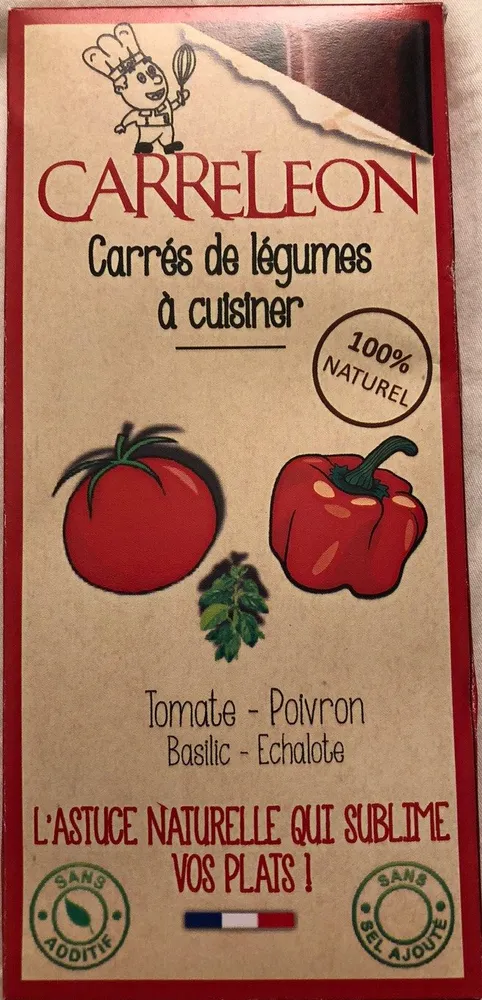 Carrés de légumes à cuisiner
