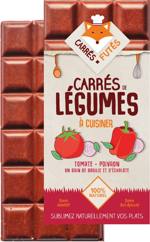 Carrés Futés - Tomate et Poivron