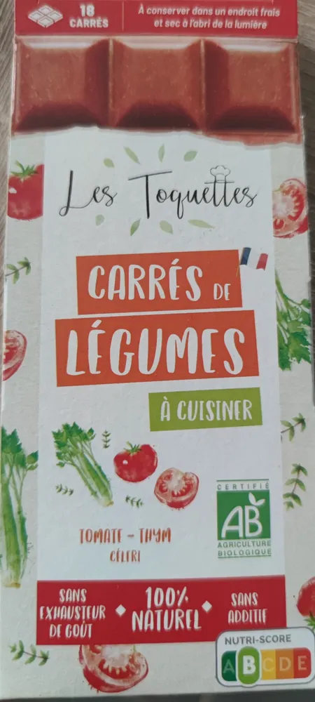Carrés de Légumes à Cuisiner, Tomate - Thym, Céleri