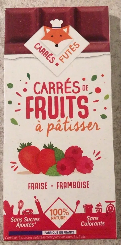 Carrés fruits à patisser