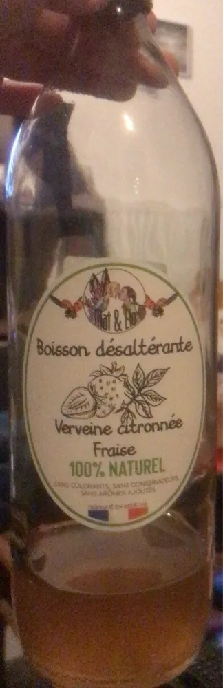 Boisson desalterante Verveine citronee fraise