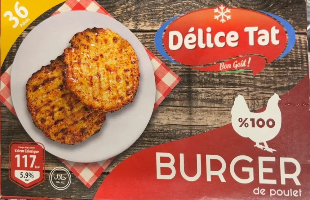 %100 BURGER de poulet