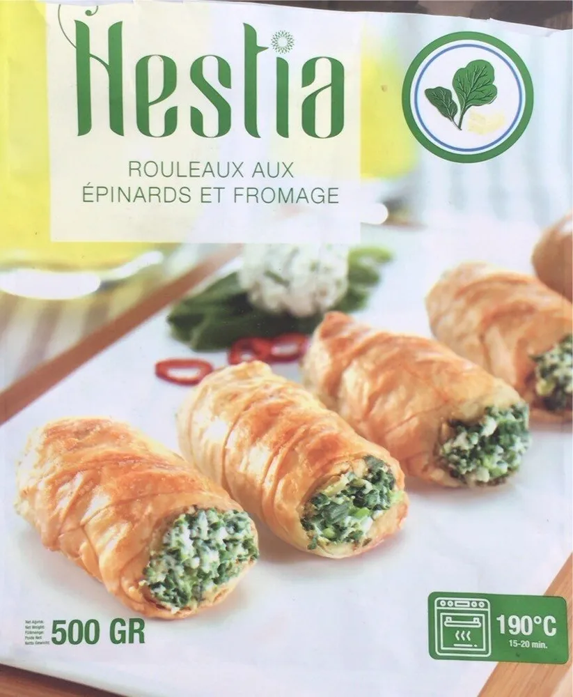 Rouleaux aux épinards et fromage