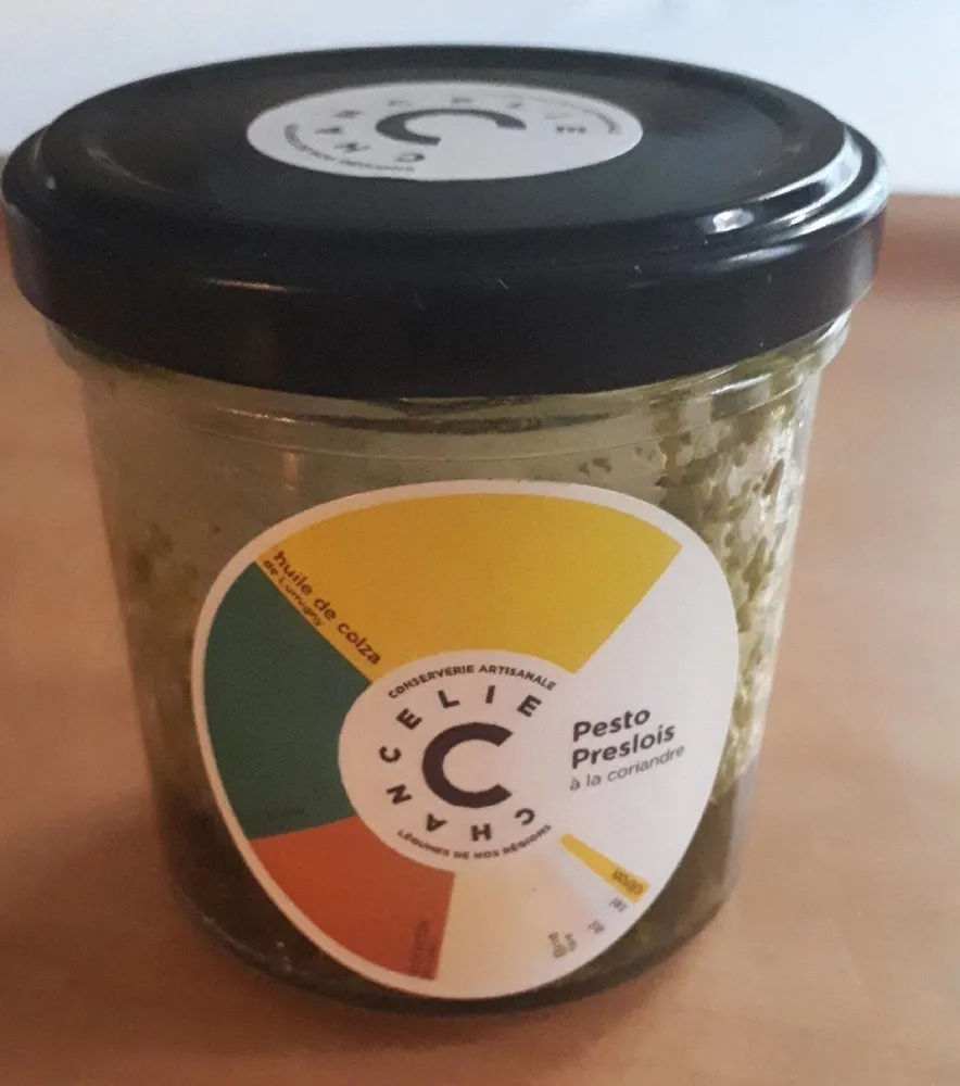 Pesto preslois à la coriandre