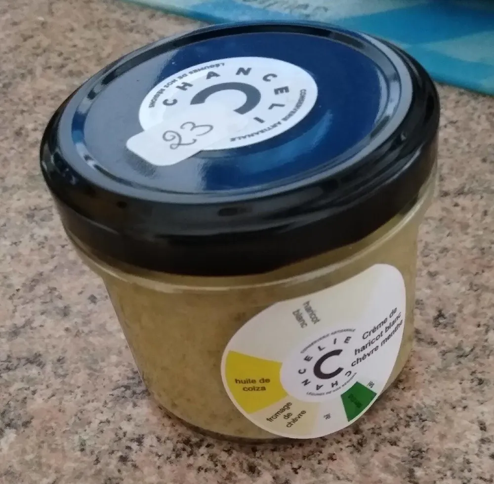 Crème de haricot blanc chèvre menthe