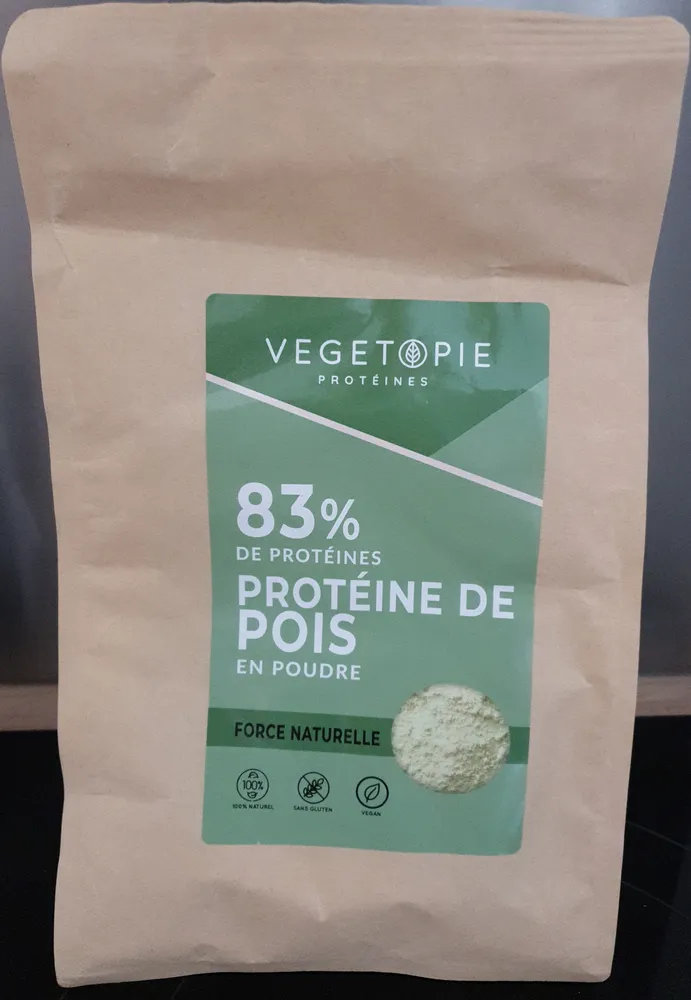 Protéines de pois bio en poudre