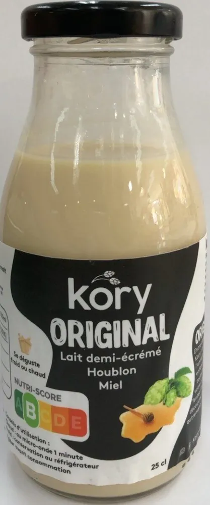 Kory Original Lait demi ecremé Houblon Miel Bio