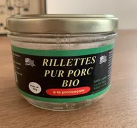Rillettes pur porc bio à la provençale