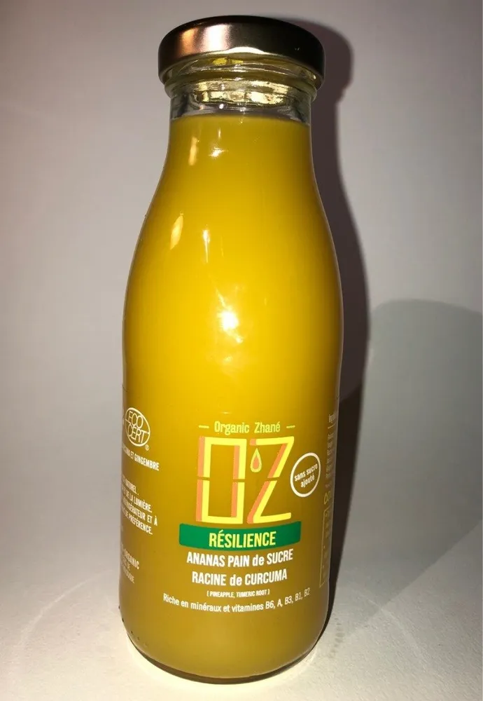 Jus d'Ananas, Citron et Curcuma