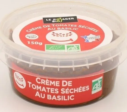 Crème de tomates séchées au basilic