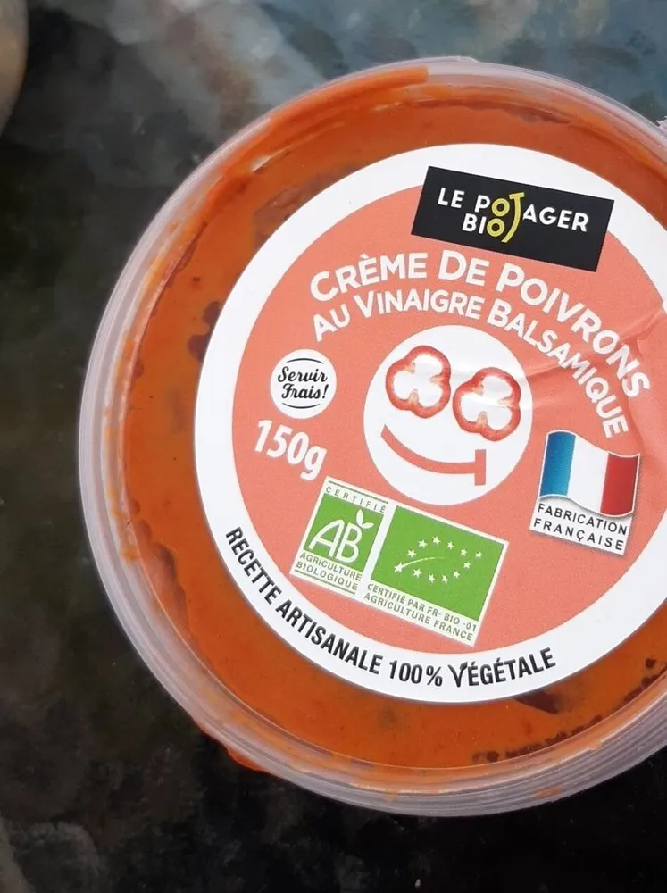 Crème de poivron au vinaigre balsamique