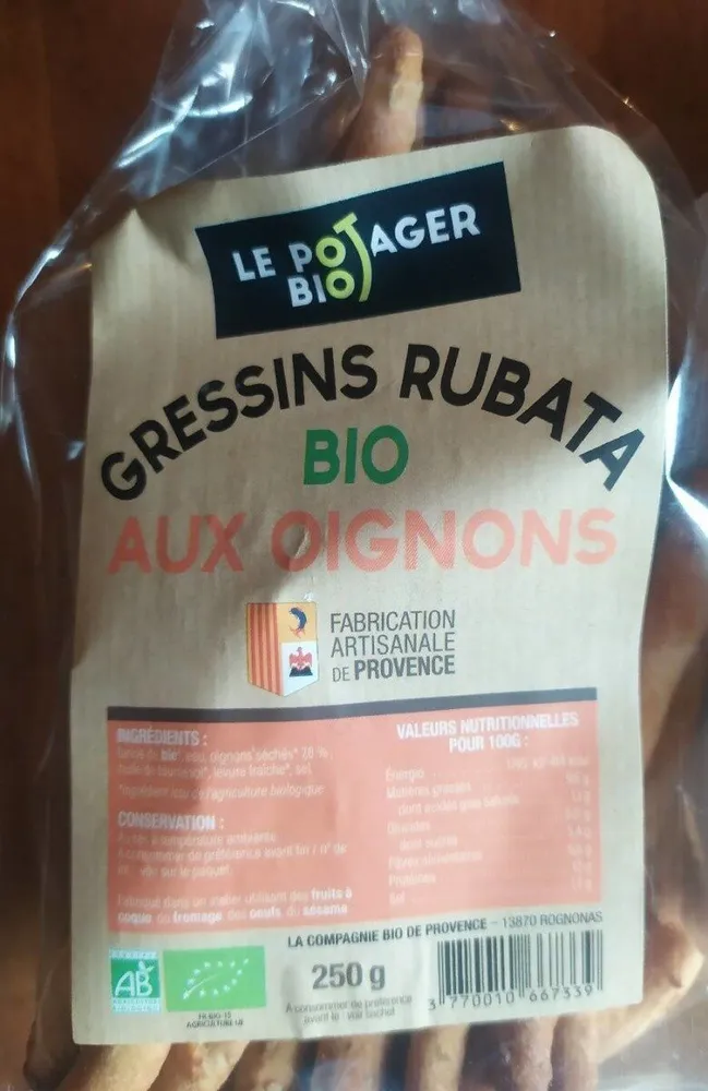 Gressins rubata oignons