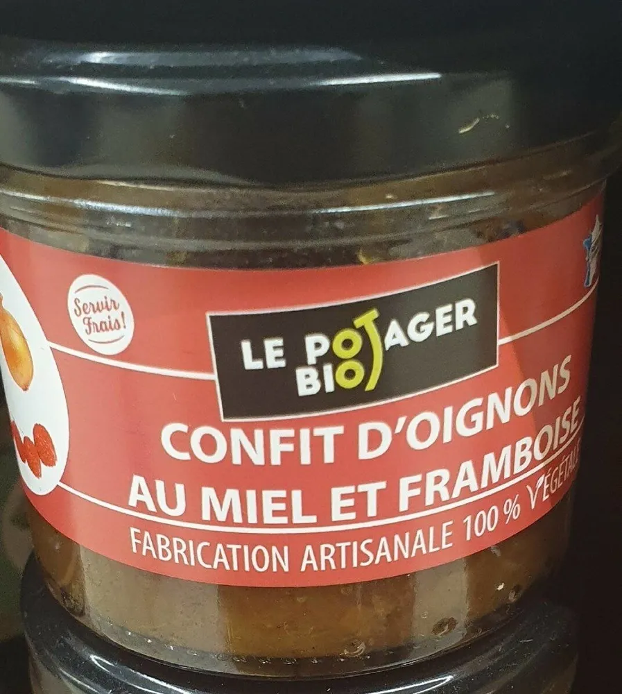 Confit d'oignons au miel et framboise