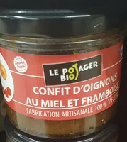 Confit d'oignons au miel et framboise