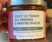 Confit de Tomate aux oignons & menthe fraîche