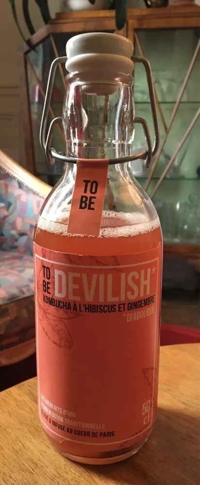 Kombucha a l'hibiscus et gingembre