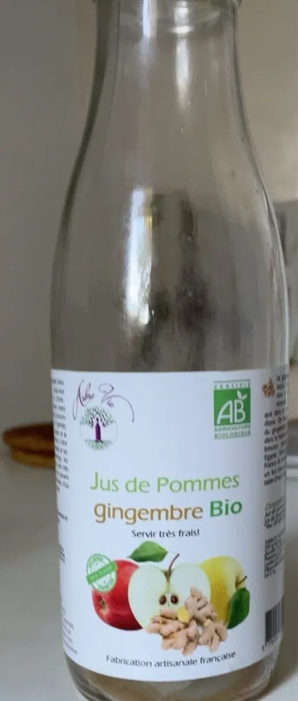 Jus de pomme gingembre bio