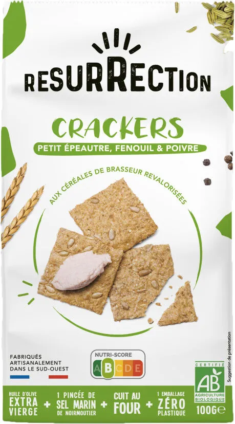 Cracker petit épeautre, fenouil & poivre