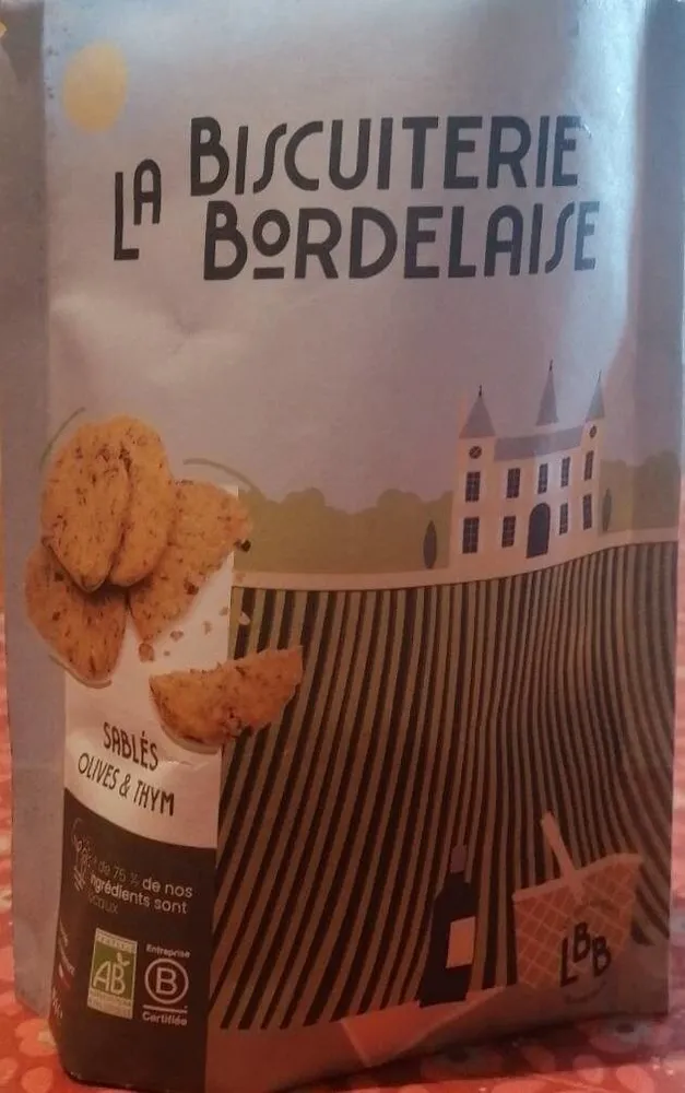 Sablés olives et thym