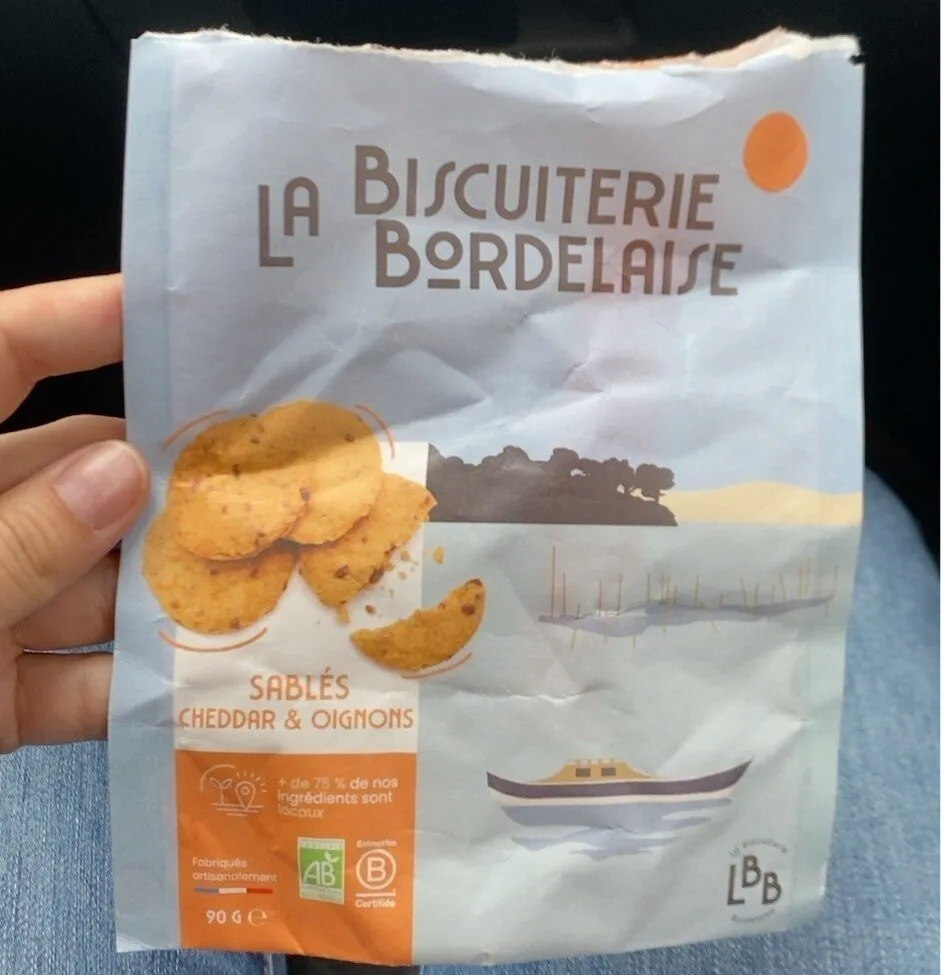 Sablés cheddar & Oignons