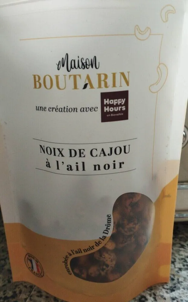 Noix de cajou à l'ail noir maison Boutarin Happy hours
